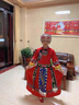 苗族服裝成人女少數民族服裝貴州苗寨苗族服裝演出服女侗族服飾苗衣土家族服 紅色上衣+裙子+單排） 2XL 曬單實(shí)拍圖