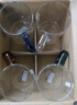 青蘋(píng)果耐熱玻璃水杯465ml四只 四色把手玻璃杯 圍爐煮茶杯牛奶杯 曬單實(shí)拍圖