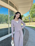 香影運(yùn)動(dòng)休閑紫色套裝女2025秋季新款超好看連帽衛(wèi)衣長(zhǎng)褲子兩件套 灰紫 S 曬單實(shí)拍圖