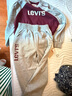 Levi's李維斯兒童套裝男女童套裝秋季新款套頭衛(wèi)衣長褲2件套衣服 花紗灰 140 /68 【建議身高128-140cm】 曬單實拍圖