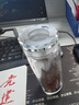 胖東來(lái)水晶水杯雙層車(chē)載玻璃杯茶杯大容量便攜加厚透明隔熱杯子男士水杯 400ML【菱形水晶蓋】可定制 曬單實(shí)拍圖