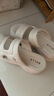 百麗（Belle）增高厚底拖鞋女舒適可外穿休閑拖鞋D6K1DBT5 米白 38 (240mm) 曬單實(shí)拍圖