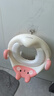 世紀(jì)寶貝（babyhood）兒童馬桶圈男女寶寶坐便器馬桶輔助便圈PVC軟坐墊 小兔子 甜橙粉 曬單實(shí)拍圖