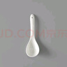 隆達骨瓷陶瓷餐具 純白小調羹 家用簡(jiǎn)約健康湯勺米飯勺 純白 福寶中調羹 6只裝 曬單實(shí)拍圖