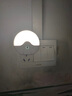 JCZS小夜燈光控感應插電節能LED護眼嬰兒喂奶燈睡眠燈臥室床頭起夜燈 【特價(jià)】發(fā)1個(gè)  升級版圓形暖光 曬單實(shí)拍圖