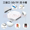 LRUUSI多合一蘋果手機讀卡器電腦通用相機SD/TF卡 適用華為typec Mac ipad平板 【快速版】蘋果/Type-C/電腦 可讀SD/TF 曬單實拍圖
