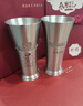 DCH.PT錫杯情侶一對(duì)送女友結(jié)婚紀(jì)念日禮物送老婆十周年520錫婚情人節(jié) 天鵝對(duì)杯+Q版手繪 曬單實(shí)拍圖