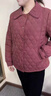 恰凡（QIAFAN）媽媽裝羽絨服外套2025新款中老年女裝秋冬款上衣輕薄棉服保暖棉襖 紅色 XL 曬單實拍圖
