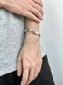 APM Monaco[七夕新品]Bonheur摩斯密碼手鐲手飾經(jīng)典簡約七夕禮物 手鐲 M 曬單實(shí)拍圖
