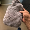 小魔注水熱水袋暖手暖腳暖手寶灌水防爆熱水袋大號可拆洗 曬單實(shí)拍圖