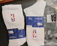 NBA白色襪子男士休閑運動襪夏季網(wǎng)眼透氣吸汗棉襪訓練跑步籃球襪6雙 曬單實拍圖