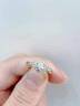 AVHE手捧花花藤花蔓璀璨群鑲培育真鉆求結婚婚戒七夕節禮物 鉑金鉆戒-50分D色/VVS 曬單實(shí)拍圖