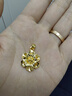 世紀緣牡丹花黃金吊墜3D足金花卉七夕情人節(jié)禮物 金重約1.24-1.36g 曬單實拍圖
