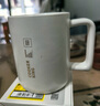 炊大皇陶瓷杯馬克杯茶杯 經(jīng)典黑白泡茶杯咖啡杯早餐杯果汁水杯白色420ml 曬單實(shí)拍圖