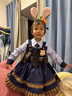 G.DUCKKIDS童裝洛麗塔公主裙女童連衣裙春秋季新款朱迪兔子警官生日禮服兒童 方領(lǐng)朱迪裙+領(lǐng)帶+短褲【不加絨】 120 尺碼5~6歲【110-120cm】 曬單實(shí)拍圖