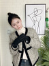 十竹仿麂皮絨手套女冬季新款加絨保暖防寒觸屏騎行開車防風(fēng)寒手套觸屏 黑色【可觸屏】修飾手型不臃腫 曬單實(shí)拍圖