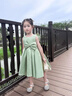 WVD國際品牌周歲女寶禮服女童公主裙2025款夏季蓬蓬裙1歲生日高端洋派洋裝 綠色 M 80C 曬單實(shí)拍圖
