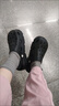 名創(chuàng  )優(yōu)品（MINISO）洞洞鞋男女夏季外穿涼鞋防滑厚底踩屎感包頭涼拖鞋 黑色+海洋星星 曬單實(shí)拍圖