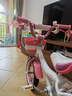 優(yōu)貝（RoyalBaby）兒童自行車兒童單車小孩女童單車3-6-9歲腳踏車珍妮公主 經(jīng)典款-粉白 12寸 曬單實拍圖