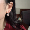 伊燦趙露思同款淡水仿珍珠耳環(huán)女2025新款爆款耳釘輕奢高級(jí)感氣質(zhì)耳飾 七顆淡水珍珠耳環(huán) 曬單實(shí)拍圖