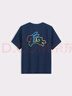GAP【MTSS聯(lián)名】2025夏新款女裝印花logo修身短袖T恤上衣766097 藏藍色 S (160/80A) 亞洲尺碼 曬單實(shí)拍圖