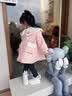 班喜迪女童打底褲秋冬款2026新款洋氣寶寶加絨長褲兒童休閑外穿褲子冬裝 深灰色 100 曬單實拍圖