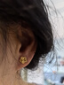 周六福爆閃花朵5G工藝黃金耳釘女足金計(jì)價(jià)A0913526 一對(duì) 約1.33g禮物 曬單實(shí)拍圖