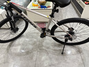 千里達（TRINX）千里達M985山地自行車(chē)禧瑪諾21速油壓碟剎霞光銀17寸 曬單實(shí)拍圖