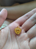 曼卡龍黃金吊墜雞心心形足金掛墜時(shí)尚百搭計價(jià)金首飾生日禮物送女友 曬單實(shí)拍圖