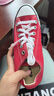 匡威（Converse）CONVERSE匡威 All Star男女經(jīng)典美拉德圣誕低幫帆布鞋紅色101007 101007/紅色 37.5 曬單實(shí)拍圖