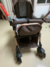 HEGERBABY嬰兒車(chē)0-3歲可折疊可坐可躺帶減震輕便一鍵收車(chē)雙向四輪遛娃神器 亞麻深卡 曬單實(shí)拍圖