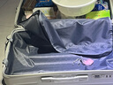 袋鼠行李箱小型登機箱次日達拉桿箱兒童旅行密碼箱男女學(xué)生大容量皮箱 米白-加厚箱體豪華內襯款 24英寸  黃金尺寸-學(xué)生返校托運箱 曬單實(shí)拍圖