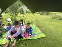 海巖新燕尾天幕戶外露營懶人免安裝加厚黑膠防曬遮陽防雨天幕 3.3*4.5米黑膠17平【6-8人】 曬單實拍圖