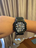 卡西歐（CASIO）手表 防水黑金太陽(yáng)能男表 多功能夜光雙顯運動(dòng)學(xué)生手表情人節禮物 AQ-S810W-3A 曬單實(shí)拍圖