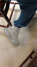 回力休閑鞋男旋轉(zhuǎn)紐扣透氣鞋子男跑步運(yùn)動(dòng)鞋子男 3205M 白色 40 曬單實(shí)拍圖