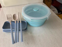 何健弓戶(hù)外硅膠折疊碗飯盒兒童旅游便攜式伸縮保鮮盒可耐高溫野餐露營(yíng)碗 食品級硅膠折疊碗【7寸800ml】 曬單實(shí)拍圖