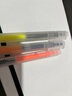 Kasimir卡西米爾雙頭疊色熒光筆彩色標記劃重點不暈染軟頭記號筆高顏值手賬筆 盛夏彩虹-6支12色 曬單實拍圖