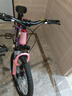 鳳凰山地自行車(chē)男女變速山地車(chē)碟剎青少年兒童自行車(chē)學(xué)生單車(chē) 星際 粉紫【單速+輻條輪】 22寸【適合130-170cm】 曬單實(shí)拍圖