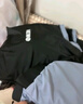 建功大碼泳衣女遮肚胖妹妹保守分體泳衣帶胸墊顯瘦度假女士泳裝200斤 黑色【泳衣兩件套】 3XL （適合140-160斤） 曬單實(shí)拍圖