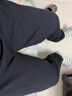 秋冬干活穿的褲子男耐磨臟上班工作勞保服華夫格褲直筒寬松運動松 黑色 2XL 曬單實拍圖