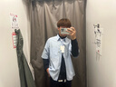 優(yōu)衣庫C系列合作款/男裝女裝寬松條紋襯衫短袖襯衣休閑百搭477648 62 粉藍色 L /175/100A 曬單實(shí)拍圖