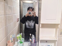 棉之雪長(cháng)袖t恤男春秋季寬松休閑圓領(lǐng)衛衣服青少年潮流內搭打底衫男 黑色 XL 【163CM-170CM】 曬單實(shí)拍圖
