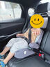 爸爸超人papahero兒童安全座椅增高墊3歲-12歲汽車(chē)用大童寶寶車(chē)載坐墊便攜式 灰色 曬單實(shí)拍圖