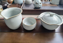 雅瓷汝窯茶具公道杯陶瓷泡茶分茶器公道杯開(kāi)片可養天青色汝瓷清流公道 汝窯清流公道 曬單實(shí)拍圖