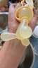 beedoll蓓兜嬰兒牙膠磨牙棒口欲期兔兔牙膠咬咬樂(lè )玩具硅膠4月齡+青檸黃 曬單實(shí)拍圖