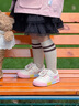 泰蘭尼斯童鞋秋季新款幼兒園室內(nèi)鞋兒童小白鞋女童入園學(xué)步鞋白/彩色25 曬單實(shí)拍圖