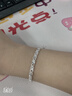 老鳳祥四葉草純銀手鏈女士小眾高級感飾品結婚紀念日生日禮物送女友老婆 足銀唯心四葉草手鏈 曬單實(shí)拍圖