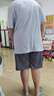京東京造10A抗菌純棉睡衣男短袖套裝25春夏情侶家居服藍XL 曬單實(shí)拍圖