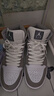 耐克NIKE七夕禮物 籃球鞋男AJ1 JORDAN1運(yùn)動(dòng)鞋 HF3216-100白/中灰43 曬單實(shí)拍圖