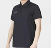 安德瑪安德瑪運動(dòng)休閑透氣快干直筒翻領(lǐng)短袖Polo衫男款 黑色 XL 曬單實(shí)拍圖
